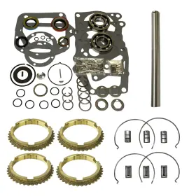Bk166ws Aftermarket Products Bw T10 4 Speed Rebuild Kit With Synchros Keys 7/8 Inch Cluster Pin 80mm Input Brg