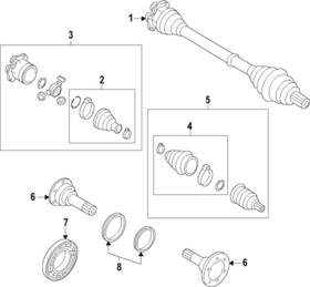 Audi 0b1-409-422-d Genuine Manual Transmission Differential Bearing