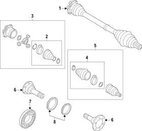 0b1-409-422-d Audi Genuine Manual Transmission Differential Bearing