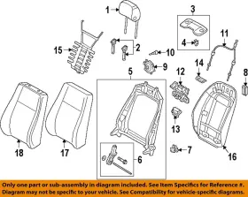 4h0941117 Audi Oem 17-26 A5 Quattro Seats Tracks Front Seat Components-element
