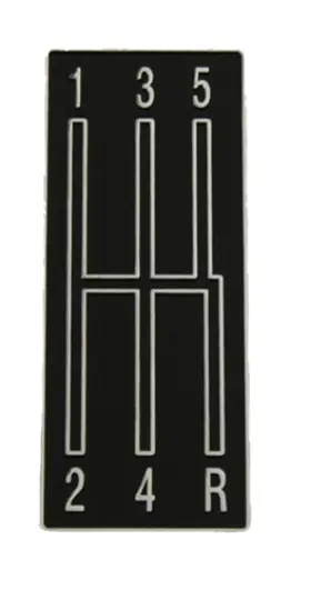 W-027 Auto Metal Direct Manual Transmission Shift Emblem