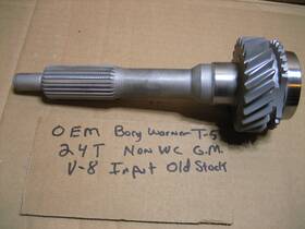 Borgwarner 1352085010 Gm Camaro Firebird V8 Non World Class 26 Spline T5 24 Tooth Input Shaft Oem Part