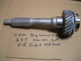 1352085010 Borgwarner Gm Camaro Firebird V8 Non World Class 26 Spline T5 24 Tooth Input Shaft Oem Part