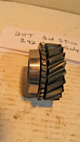 T10u-11 Borgwarner T10u11 1966-1982 Borg Warner Super T-10 3.42 20 Tooth 3rd Gear Z Ratio Third