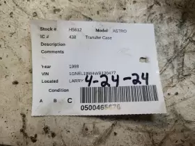 412-00438 Chevrolet Truck Transfer Case Fits 96-98 Astro