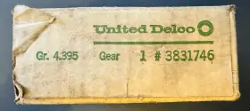3831746 Delco Nos United 4sp 2nd Gear Gm Corvette Impala Chevelle Gr. 4.395 New