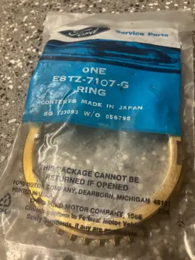 E8tz-7107-g Ford New - Oem Transmission 2nd Speed Synchronizer Ring 1988-92 M5r1