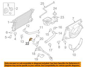 Ford Oem 7l1z8b365a 07-16 Expedition-by-pass Hose Retainer Clip