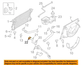 7l1z8b365a Ford Oem 07-16 Expedition-by-pass Hose Retainer Clip