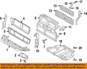 Kt1z8b455a Ford Oem 19-23 Transit Connect Splash Shields-housing