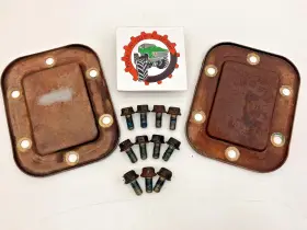 Zf1304 Ford Zf S5-47 S5-42 Pto Cover Set Pair Of Covers With Bolts 5 Speed Truck 87-97