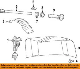 Gm Oem 23176415 15-22 Canyon Pick Up Box Spare Tire Carrier-reinforcement