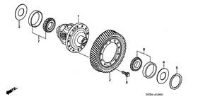Honda 41100-pyb-003 Genuine Differential Assembly