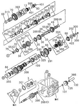 Honda 8-97028-116-0 Genuine Bearing Rear Counter-shaft