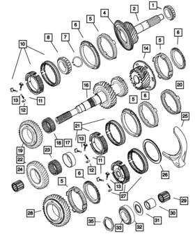 Mopar 05010065aa Genuine Output Shaft Bearing Cone 5010065aa