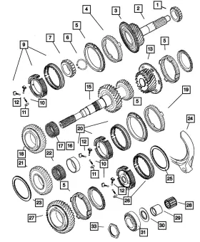 05012125aa Mopar Genuine Reverse Synchronizer 5012125aa