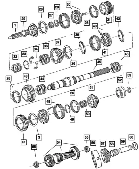 05013386aa Mopar Genuine First And Second Synchronizer 5013386aa