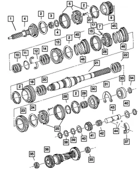 05066650aa Mopar Genuine Counter Shaft 5066650aa