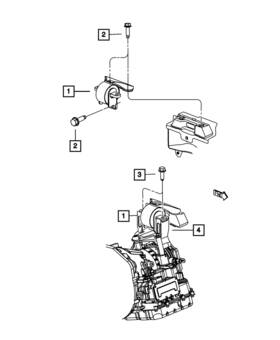 Mopar 05085827ad Genuine Transmission Mount Bracket Left 5085827ad