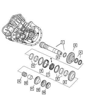 05086061aa Mopar Genuine Intermediate Shaft 5086061aa