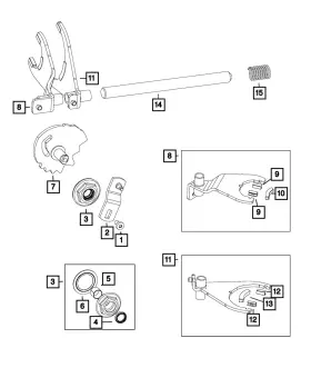 05093597aa Mopar Genuine Transfer Case Mode Shift Fork 5093597aa
