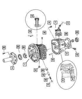 Mopar 05096102aa Genuine Transmission Case 5096102aa