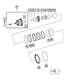 05099225aa Mopar Genuine Input Shaft 5099225aa