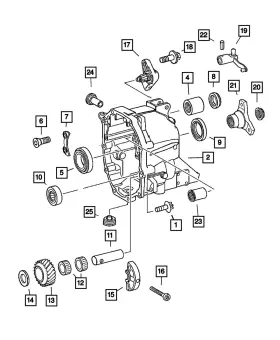 05102534aa Mopar Genuine Transmission Rear Case 5102534aa