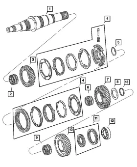05142829aa Mopar Genuine First Gear 5142829aa