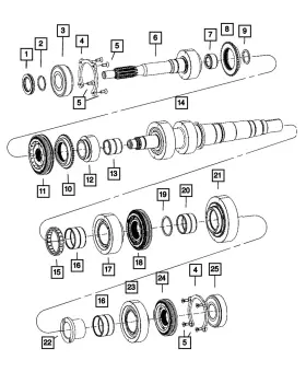 05143857aa Mopar Genuine Sixth Gear 5143857aa