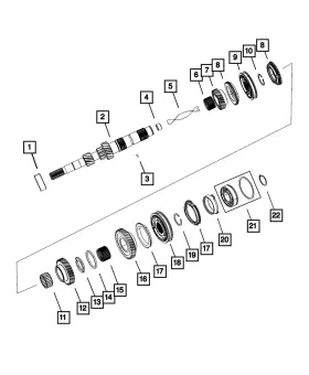 05191010aa Mopar Genuine Third Gear 5191010aa