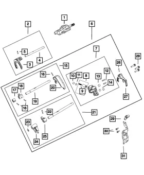 05191021aa Mopar Genuine Manual Transmission Fork And Rail Assy 5191021aa