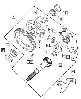 4800031aa Mopar Genuine Trans-axle Differential
