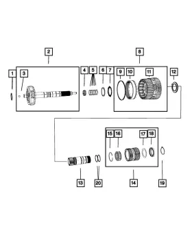 52108069aa Mopar Genuine Needle Bearing