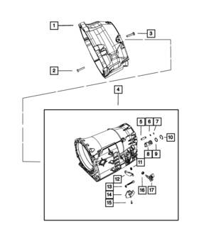 Mopar 52108099ab Genuine Transmission Case
