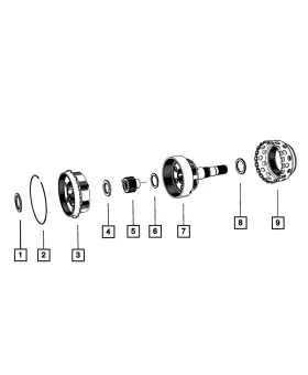 52119778aa Mopar Genuine Needle Roller Thrust Bearing 52119778aa Mopar Genuine Needle Roller Thrust Bearing