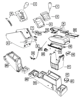 5273271aa Mopar Genuine Gearshift Boot