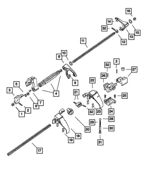 68029155aa Mopar Genuine Transmission Shifter Plate