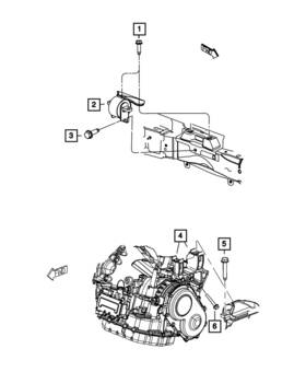 Mopar 68054693ab Genuine Transmission Mount Left Side