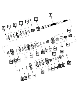 68056795ab Mopar Genuine Sixth Gear