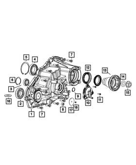 Mopar 68071197aa Output Flange