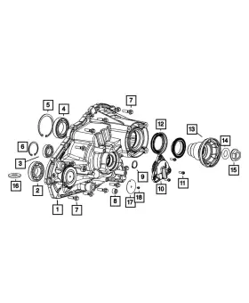 68071197aa Mopar Output Flange