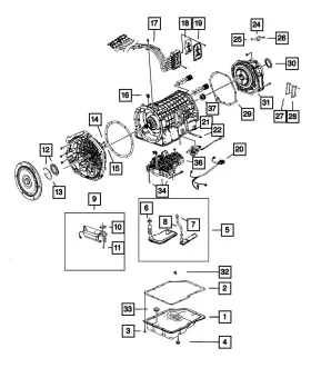 68080651aa Mopar Genuine Transmission Auxiliary Pump Kit