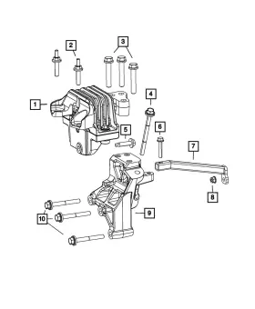 68082852ac Mopar Genuine Transmission Mount Bracket