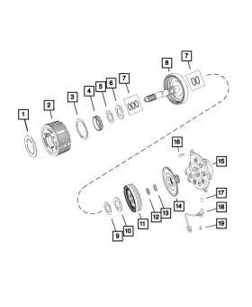 68110965aa Mopar Genuine Thrust - Bearing
