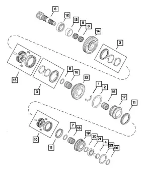 68132814aa Mopar Genuine Bushing