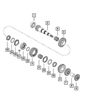 68146137aa Mopar Genuine Fourth Gear