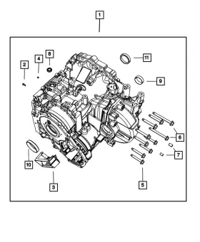68166229ab Mopar Genuine Trans-axle Case