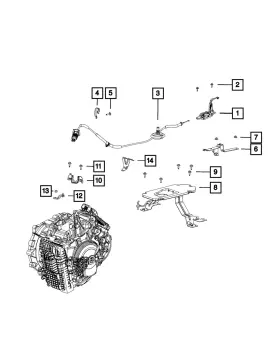 68186151ac Mopar Genuine Transmission Shifter Plate