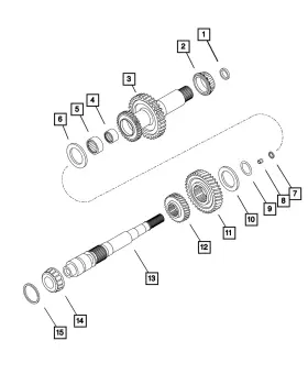 68211398aa Mopar Genuine Third Gear
